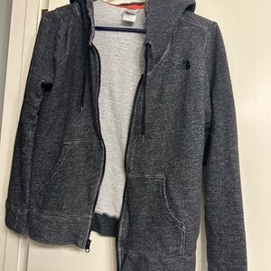 The North Face Gray Women's full zip hoodie